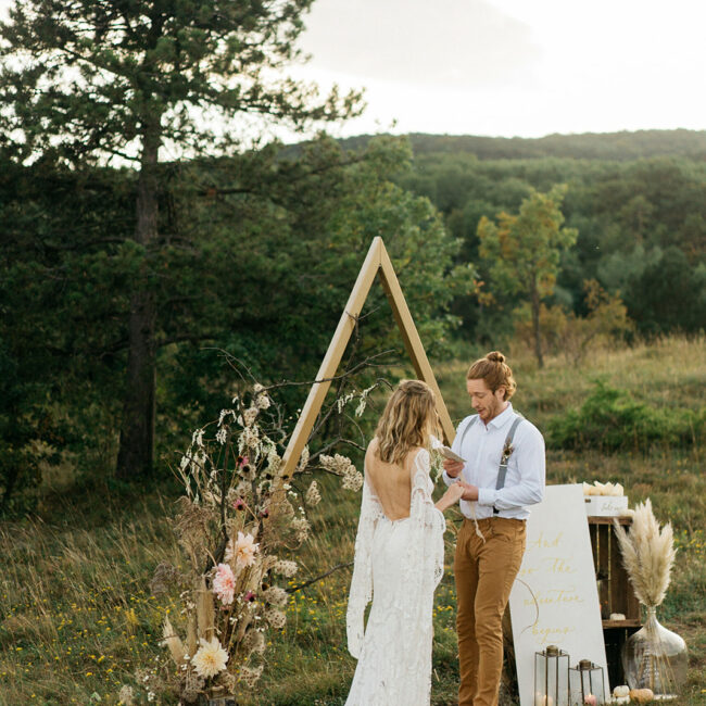 Boho Hochzeit Trauung Backdrop