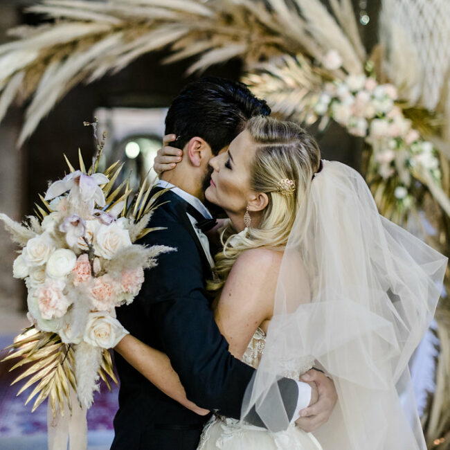 Moon Gate Boho Hochzeit Backdrop