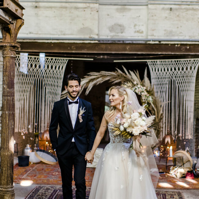 Boho Hochzeit Moon Gate Deko